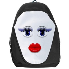 Face With Blue Eyes Backpack Bag