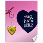 A Golden Rose Heart Locket Canvas 18  x 24  17.8 x23.08  Canvas - 1