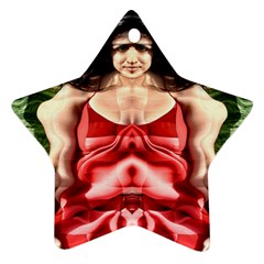 Cubist Woman Star Ornament by icarusismartdesigns