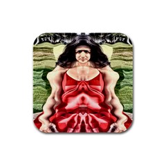 Cubist Woman Drink Coasters 4 Pack (square) by icarusismartdesigns