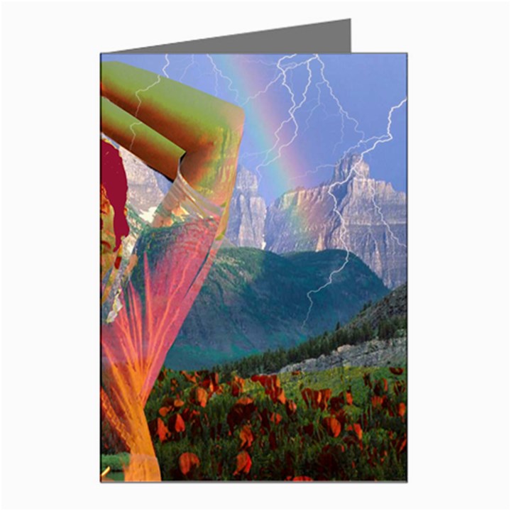 Fusion With The Landscape Greeting Card (8 Pack)