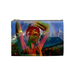 Fusion With The Landscape Cosmetic Bag (medium) by icarusismartdesigns