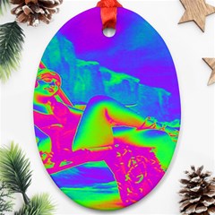 Seaside Holiday Oval Ornament by icarusismartdesigns