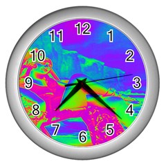 Seaside Holiday Wall Clock (silver) by icarusismartdesigns