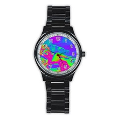 Seaside Holiday Sport Metal Watch (black) by icarusismartdesigns