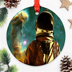 Lost In The Starmaker Round Ornament by icarusismartdesigns