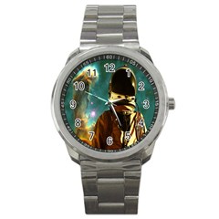 Lost In The Starmaker Sport Metal Watch by icarusismartdesigns