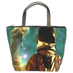 Lost In The Starmaker Bucket Handbag by icarusismartdesigns