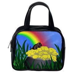 Pot Of Gold With Gerbil Classic Handbag (one Side) by designedwithtlc