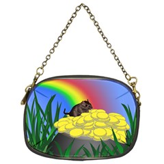 Pot Of Gold With Gerbil Chain Purse (one Side) by designedwithtlc