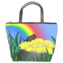 Pot Of Gold With Gerbil Bucket Handbag by designedwithtlc