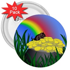 Pot Of Gold With Gerbil 3  Button (10 Pack) by designedwithtlc