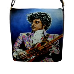 His Royal Purpleness Flap Closure Messenger Bag (large) by retz