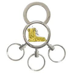 Fantasy Cute Monster Character 2 3-ring Key Chain by dflcprints