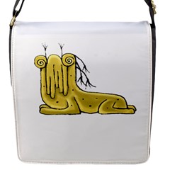 Fantasy Cute Monster Character 2 Flap Closure Messenger Bag (small) by dflcprints