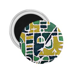 Colorful Tribal Abstract Pattern 2 25  Button Magnet by dflcprints