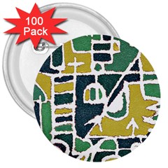 Colorful Tribal Abstract Pattern 3  Button (100 Pack) by dflcprints