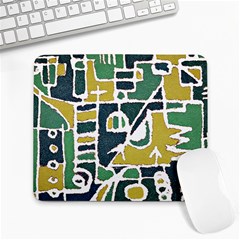 Colorful Tribal Abstract Pattern Large Mouse Pad (rectangle) by dflcprints