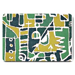 Colorful Tribal Abstract Pattern Large Door Mat by dflcprints