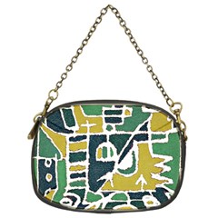 Colorful Tribal Abstract Pattern Chain Purse (two Sided)  by dflcprints