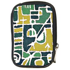 Colorful Tribal Abstract Pattern Compact Camera Leather Case by dflcprints