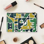 Colorful Tribal Abstract Pattern Cosmetic Bag (Medium) Back