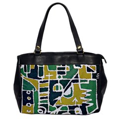 Colorful Tribal Abstract Pattern Oversize Office Handbag (one Side) by dflcprints