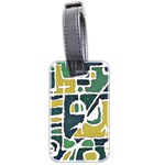 Colorful Tribal Abstract Pattern Luggage Tag (Two Sides) Front