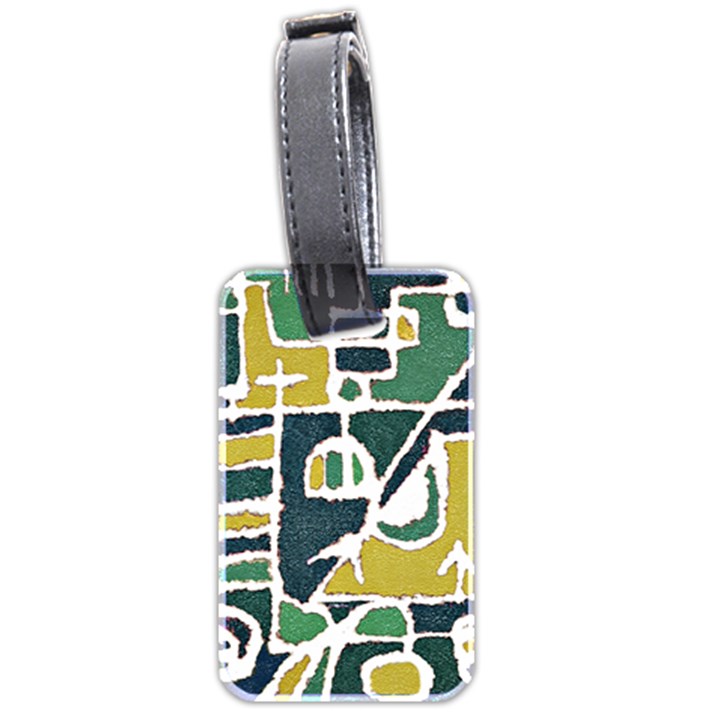 Colorful Tribal Abstract Pattern Luggage Tag (Two Sides)