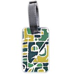 Colorful Tribal Abstract Pattern Luggage Tag (Two Sides) Back