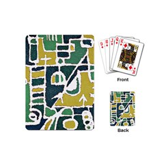 Colorful Tribal Abstract Pattern Playing Cards (mini) by dflcprints