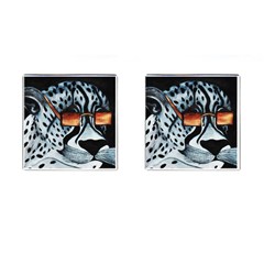 Cool Cat Cufflinks (square) by JUNEIPER07