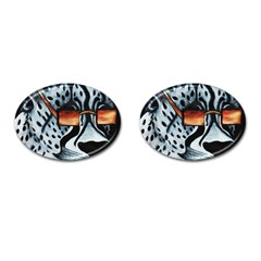 Cool Cat Cufflinks (oval) by JUNEIPER07