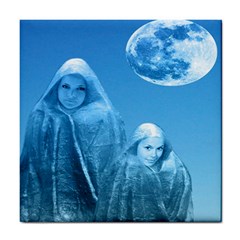 Full Moon Rising Ceramic Tile by icarusismartdesigns