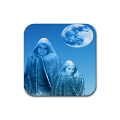 Full Moon Rising Drink Coaster (square) by icarusismartdesigns