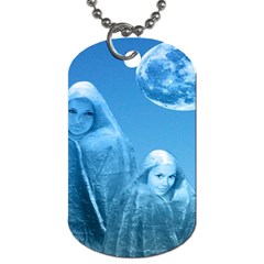 Full Moon Rising Dog Tag (one Sided) by icarusismartdesigns