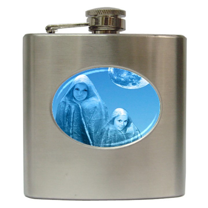 Full Moon Rising Hip Flask