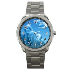 Full Moon Rising Sport Metal Watch by icarusismartdesigns