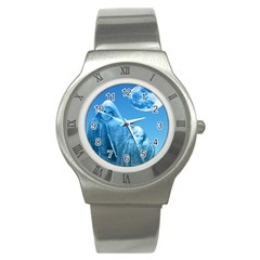 Full Moon Rising Stainless Steel Watch (slim) by icarusismartdesigns