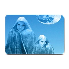 Full Moon Rising Small Door Mat by icarusismartdesigns