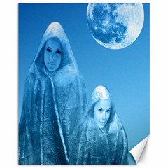 Full Moon Rising Canvas 11  X 14  (unframed) by icarusismartdesigns