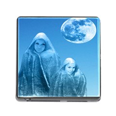 Full Moon Rising Memory Card Reader With Storage (square) by icarusismartdesigns