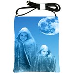 Full Moon Rising Shoulder Sling Bag Front