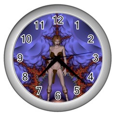 Chaos Wall Clock (silver) by icarusismartdesigns