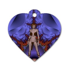 Chaos Dog Tag Heart (one Sided)  by icarusismartdesigns