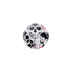 Skull Love Affair 1  Mini Button