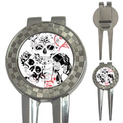 Skull Love Affair Golf Pitchfork & Ball Marker