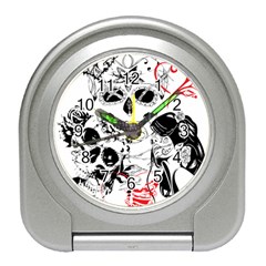 Skull Love Affair Desk Alarm Clock by vividaudacity