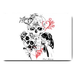 Skull Love Affair Large Door Mat