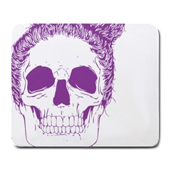 Purple Skull Bun Up Large Mouse Pad (rectangle) by vividaudacity